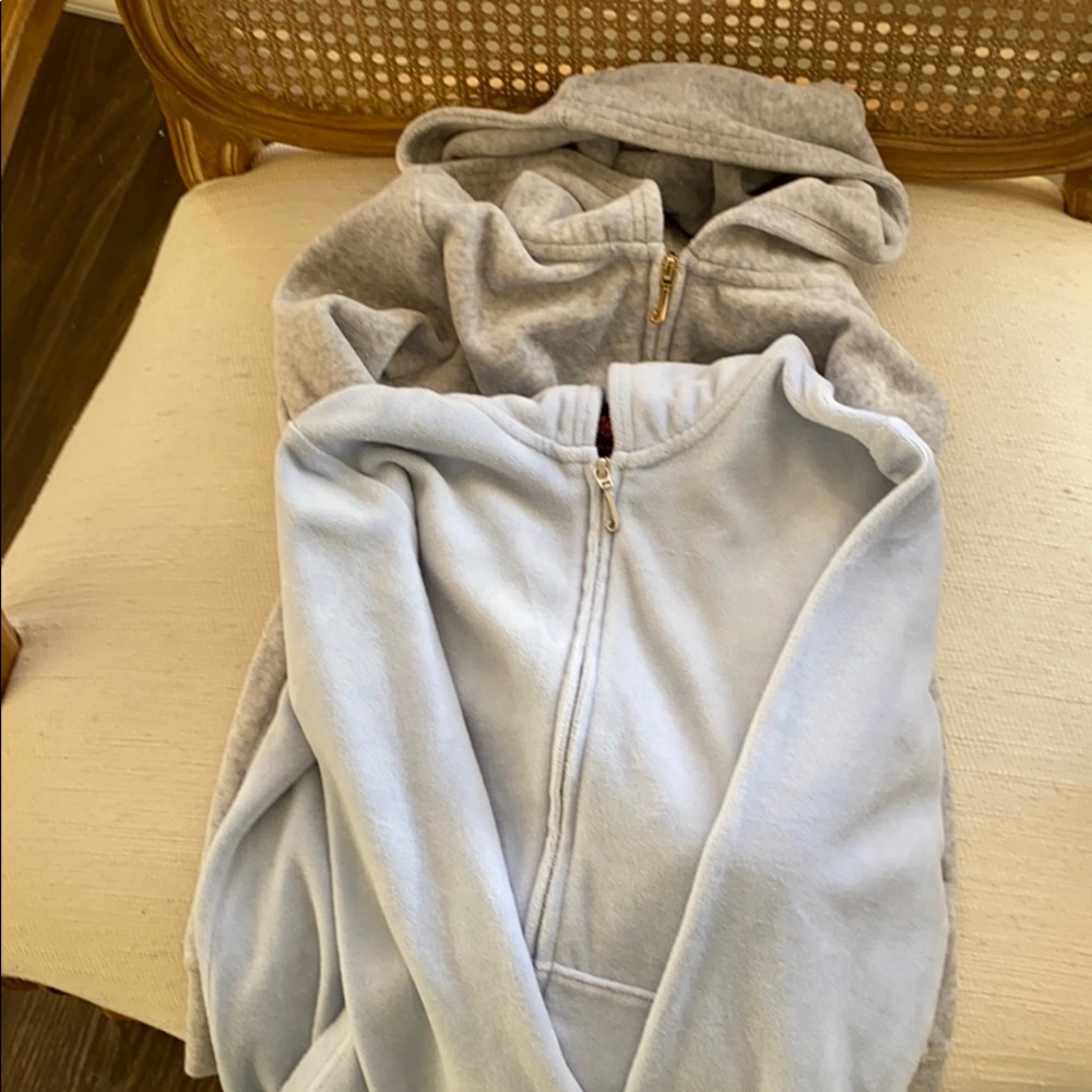 2 Juicy Couture girls zip up